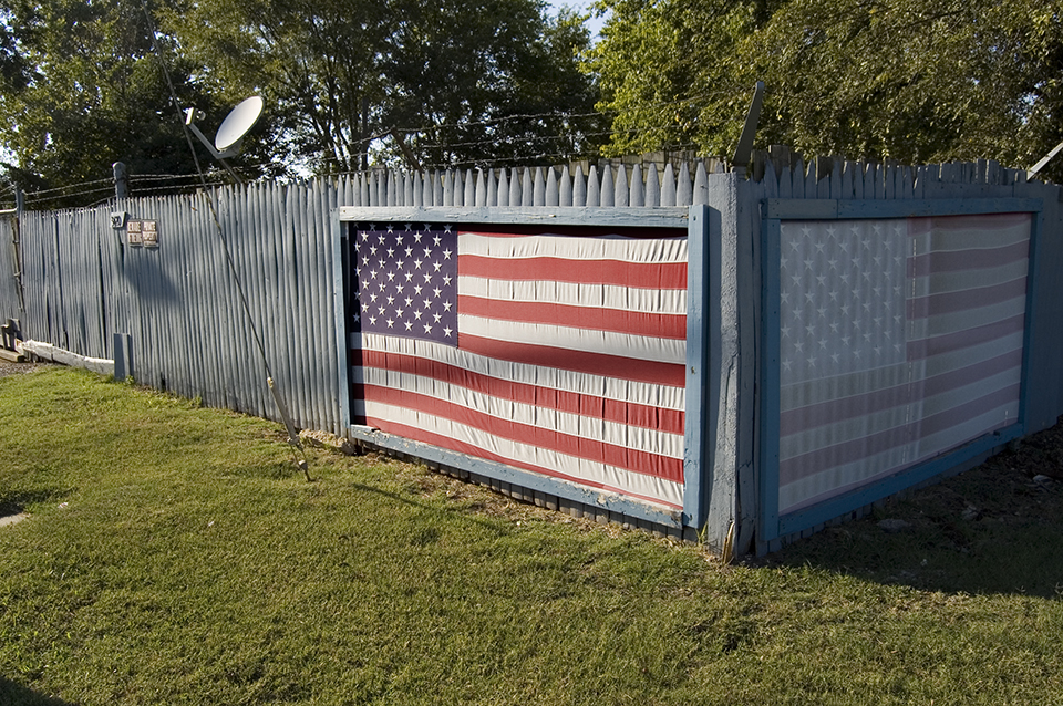 Flag As Part of Fence